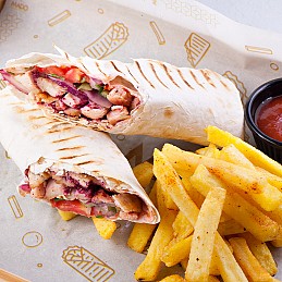 Chicken shish durum