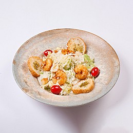 Caesar Salad with Prawns