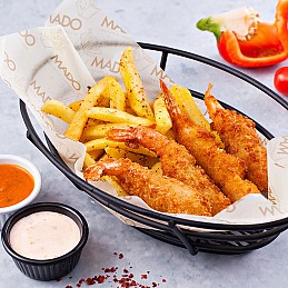 Tempura prawns