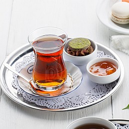Azerbaijan Turkish Tea in Armudu Glass
