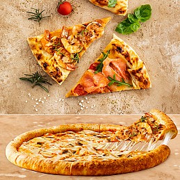 Пицца с Краями Начиненными Сыром с Тунцом
