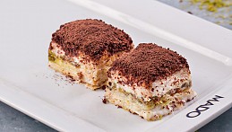 Baklava with milk and chocolate