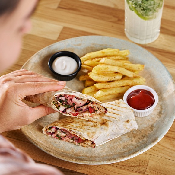 İzqara toyuq şiş dürüm