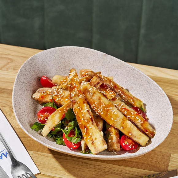 Xırt-xırt badımcan salatı