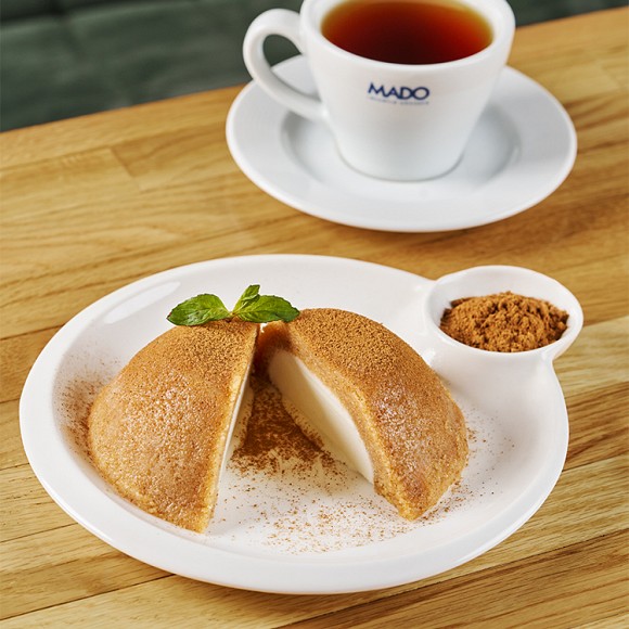 Irmik Helva with ice-cream