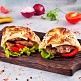 Meatballs (in thin pita bread)