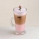 Flowers rose latte